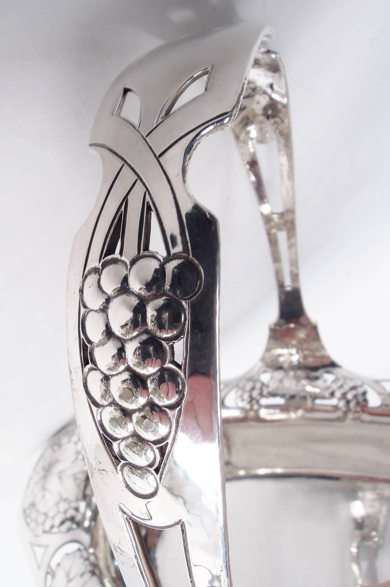 Panier antique Gorham Edwardian Art Nouveau en argent sterling Bon état - En vente à New York, NY