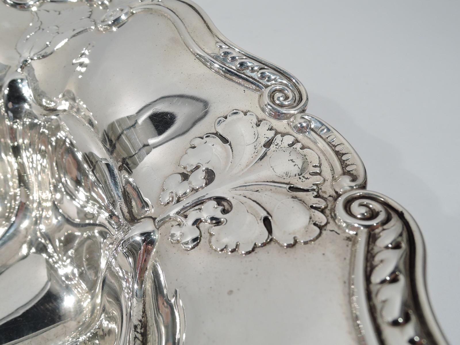 American Antique Gorham Edwardian Classical Sterling Silver Bowl For Sale