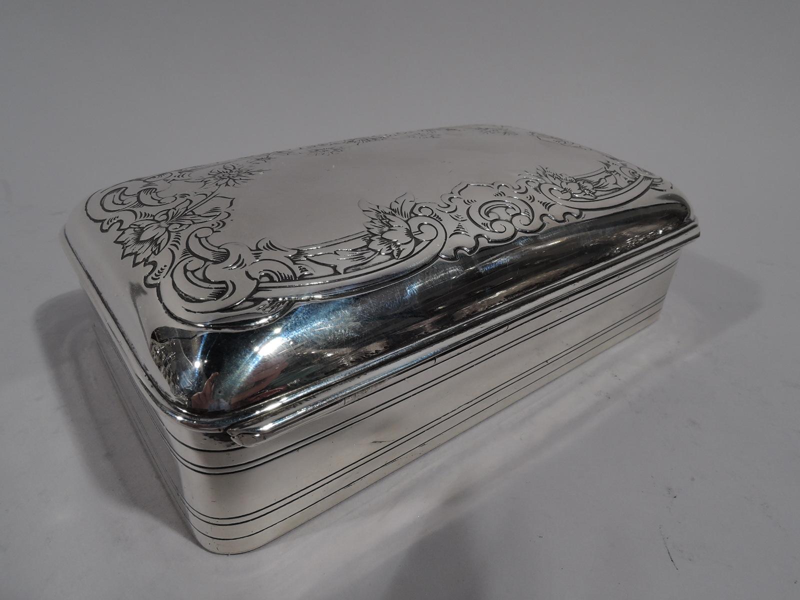 North American Antique Gorham Edwardian Classical Sterling Silver Jewelry Box