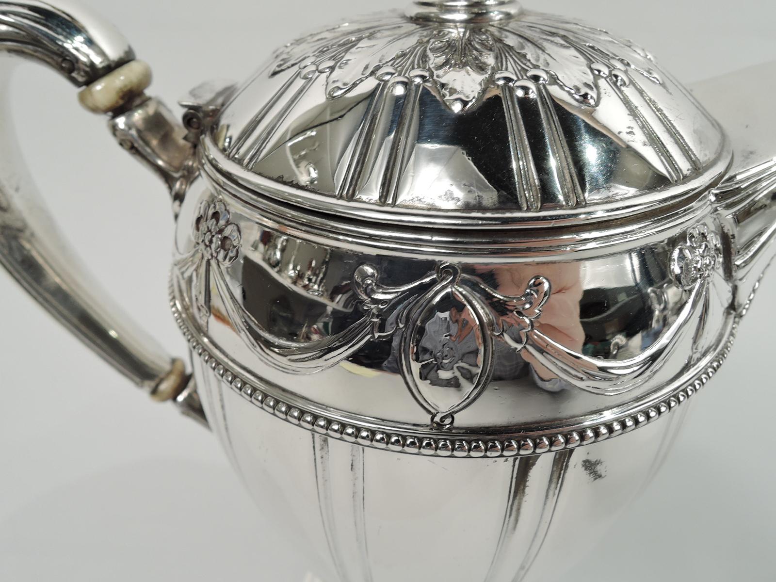 American Antique Gorham Edwardian Regency Sterling Silver Coffeepot