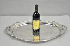 Antike Gorham Edwardian Silber Platte servieren Bar Tablett eingraviert zu Reverend 1945