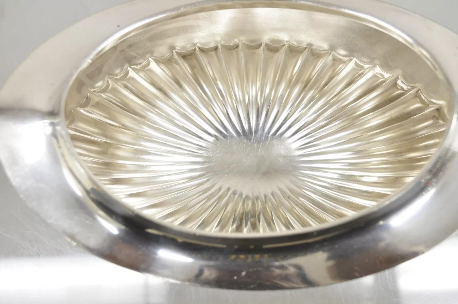 Plaqué argent Antique soupière de saucière couverte d'urne de trophée en métal argenté Gorham Edwardian en vente