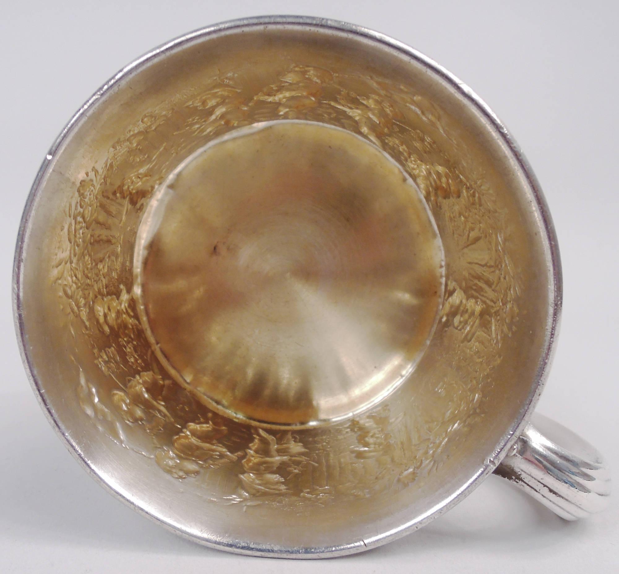 20th Century Antique Gorham Edwardian Sterling Silver Boy’s Expedition Baby Cup For Sale