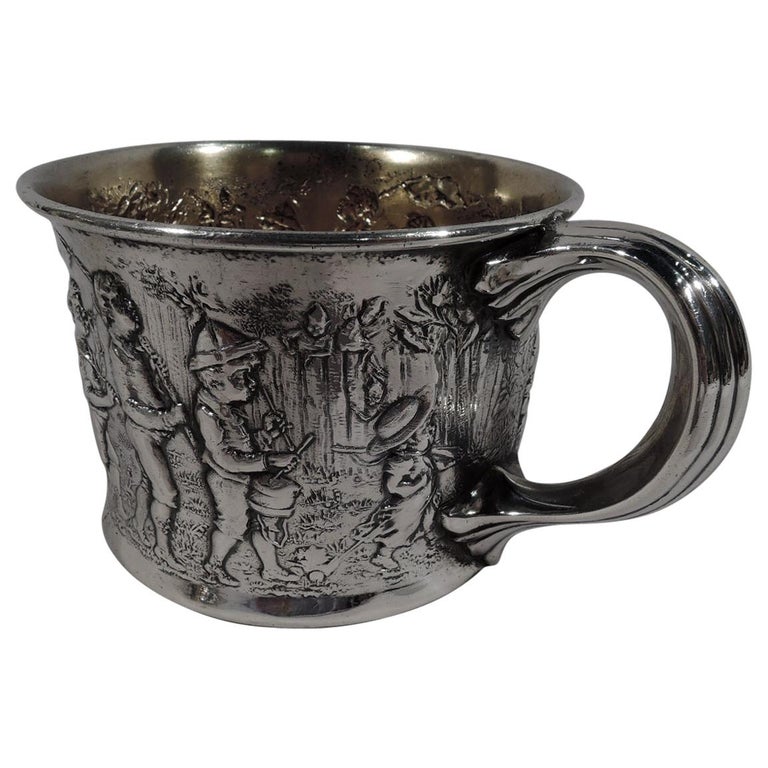 Antique Gorham Edwardian Sterling Silver Boy’s Expedition Baby Cup For