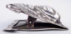 Antike Gorham Edwardian Sterling Silber Bulldogge Büroklammer
