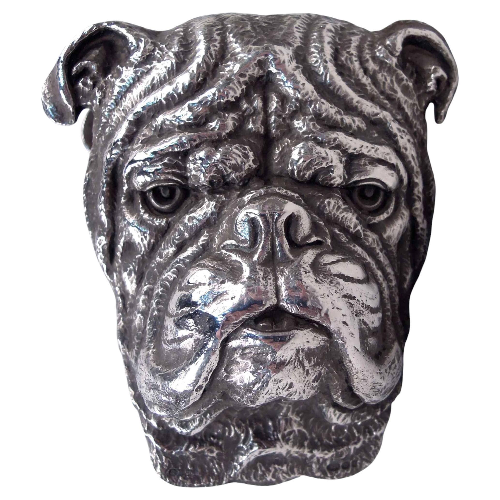 Antique Gorham Edwardian Sterling Silver Bulldog Paperclip