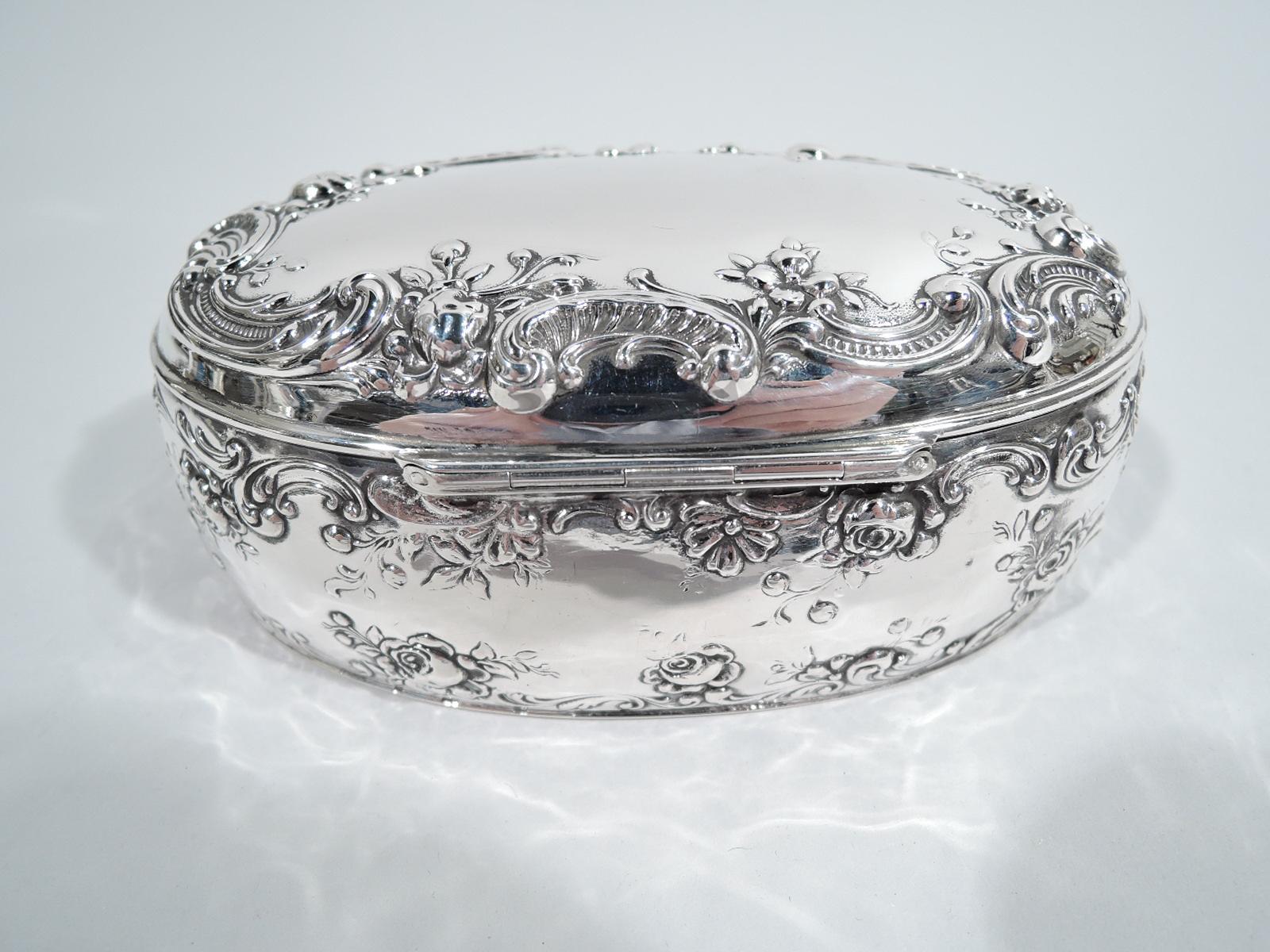 American Antique Gorham Edwardian Sterling Silver Jewelry Box