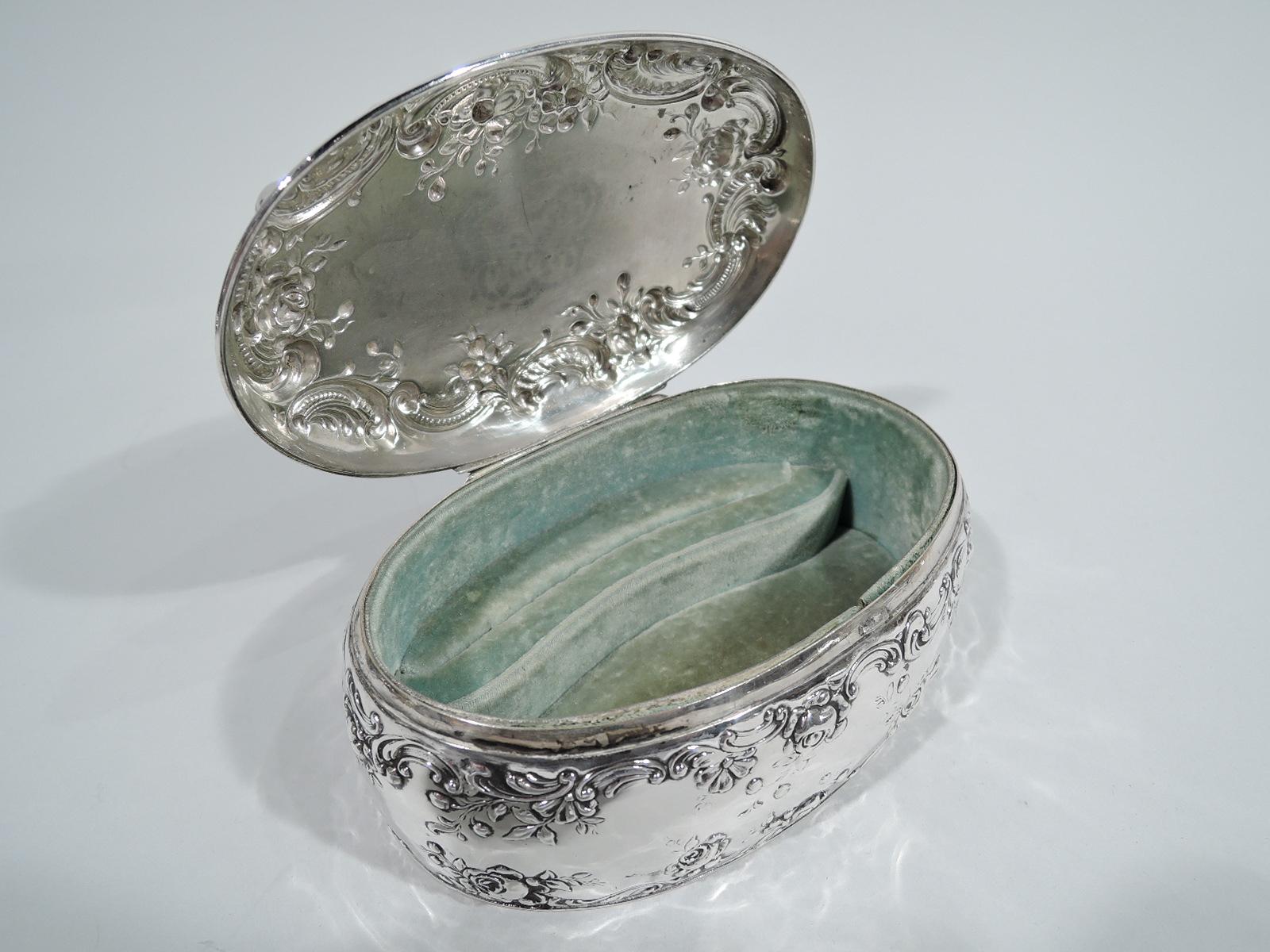 Antique Gorham Edwardian Sterling Silver Jewelry Box 1