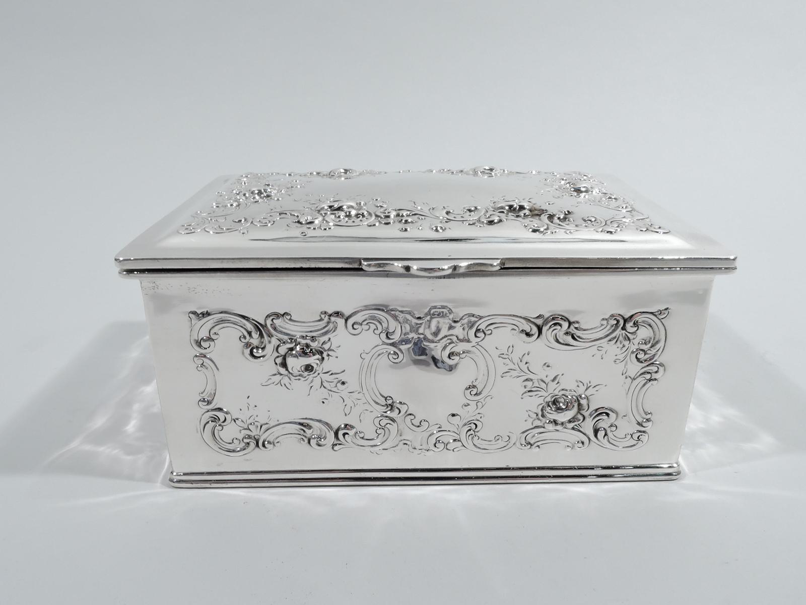 American Antique Gorham Edwardian Sterling Silver Keepsake Casket Box