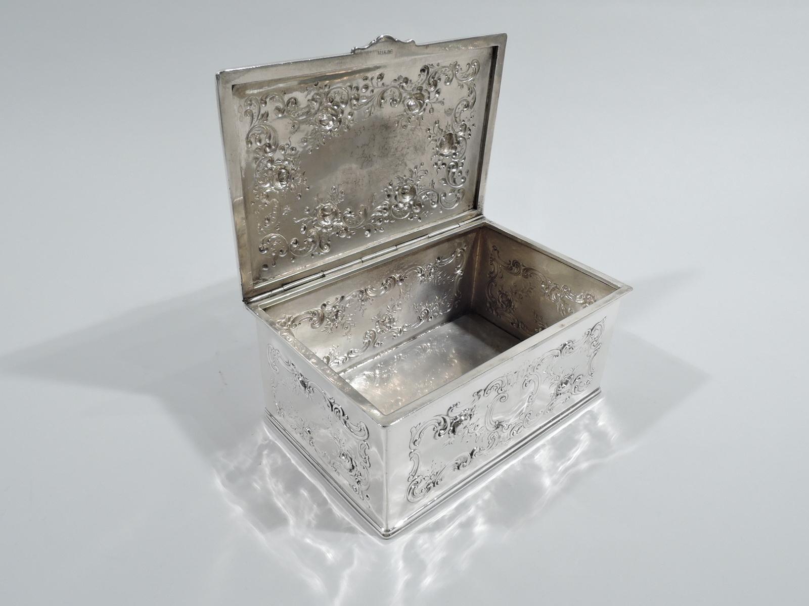 Antique Gorham Edwardian Sterling Silver Keepsake Casket Box 1