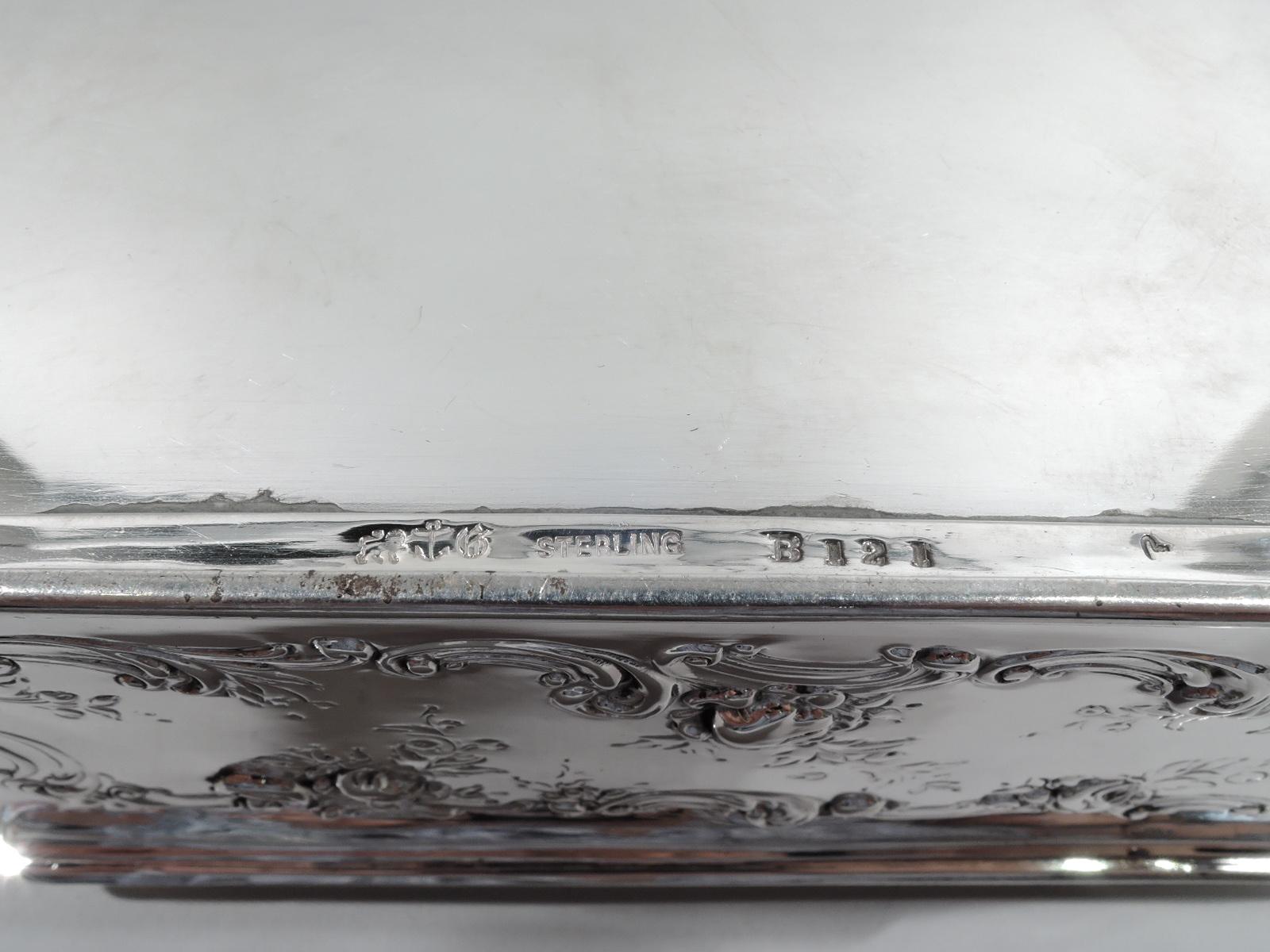 Antique Gorham Edwardian Sterling Silver Keepsake Casket Box 2
