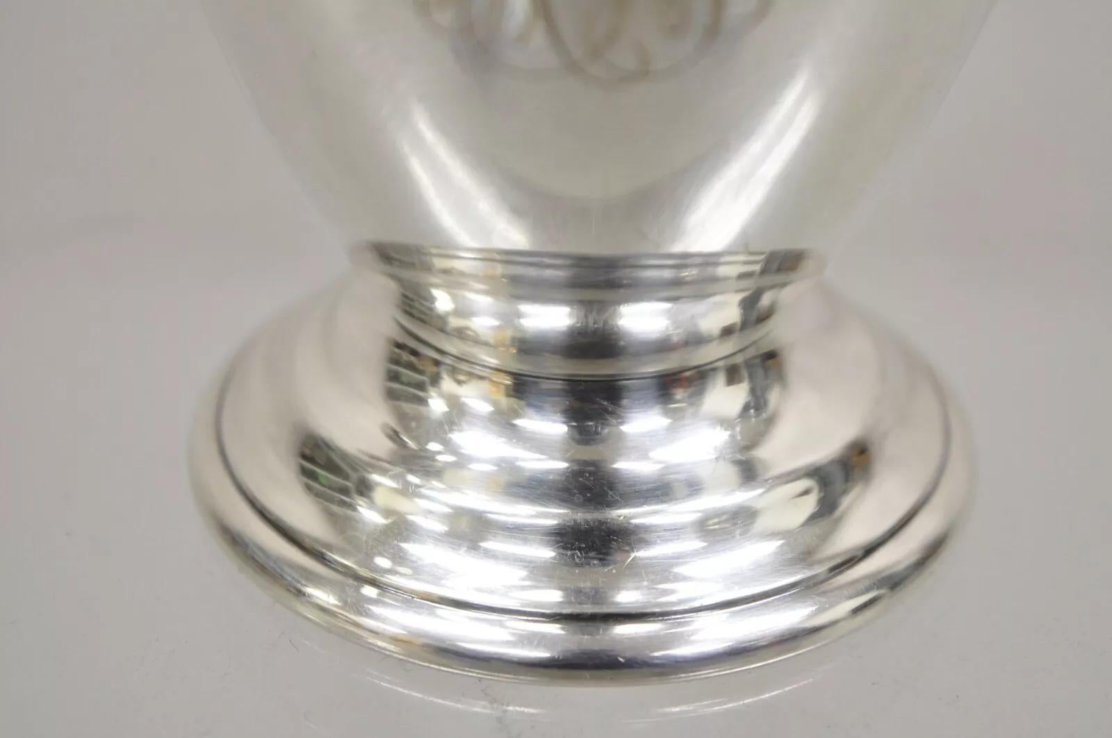 Antike Gorham Englisch Edwardian Small Silver Plated Chased Creamer Pitcher im Angebot 2