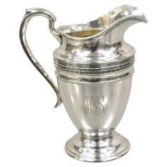 Antique Gorham English Edwardian Small Silver Plated Chased Creamer Pitcher