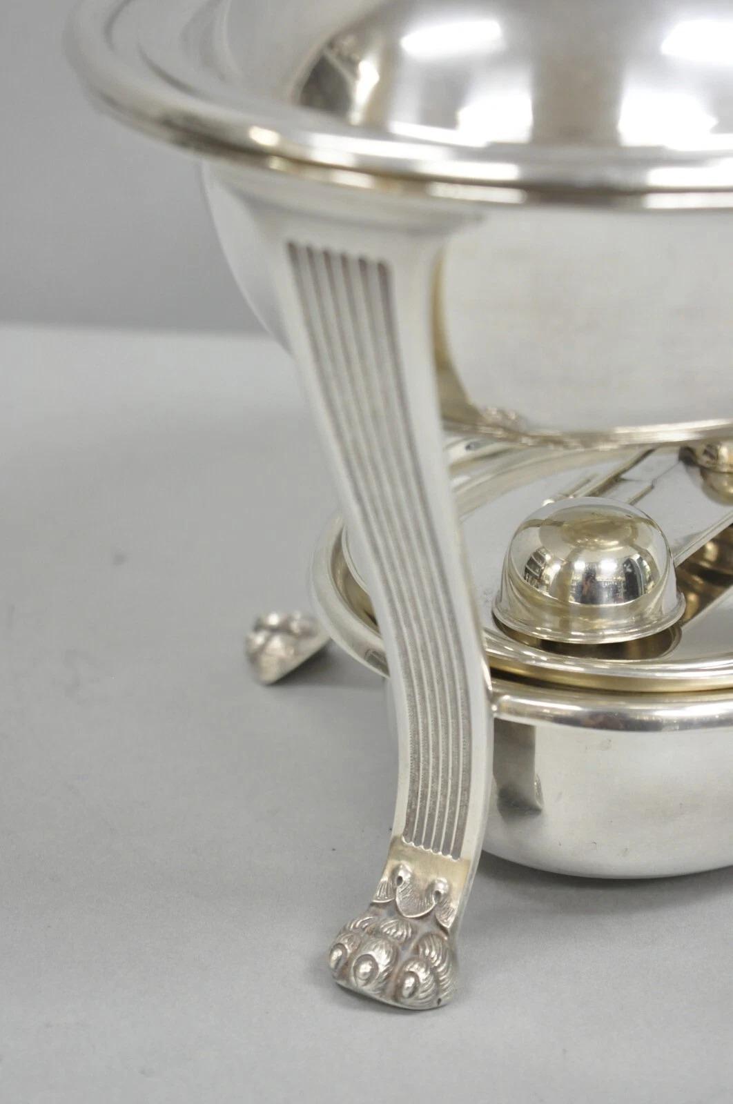 Edoardiano Antico scaldavivande in argento placcato Gorham English Regency Edwardian in vendita