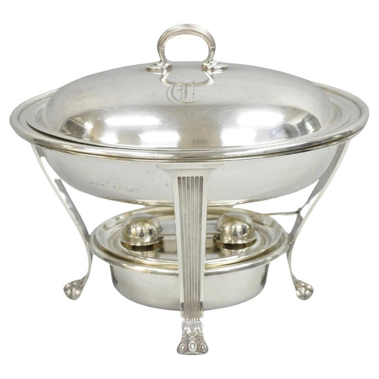 Silver Plated Chafing Dish 18 For Sale on 1stDibs vintage