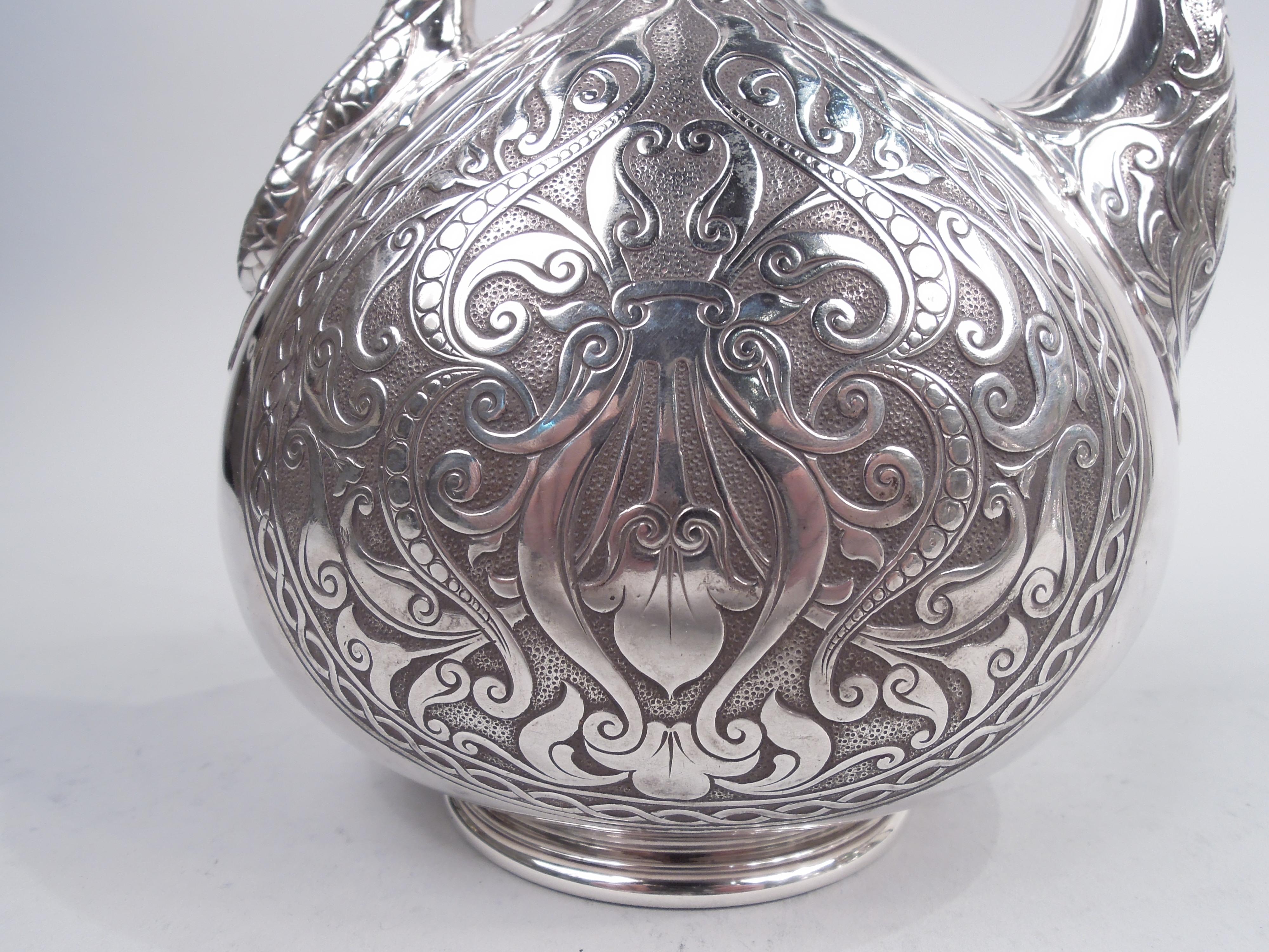Antique Gorham Exotic Turkish Sterling Silver Coffeepot, 1900 For Sale 4