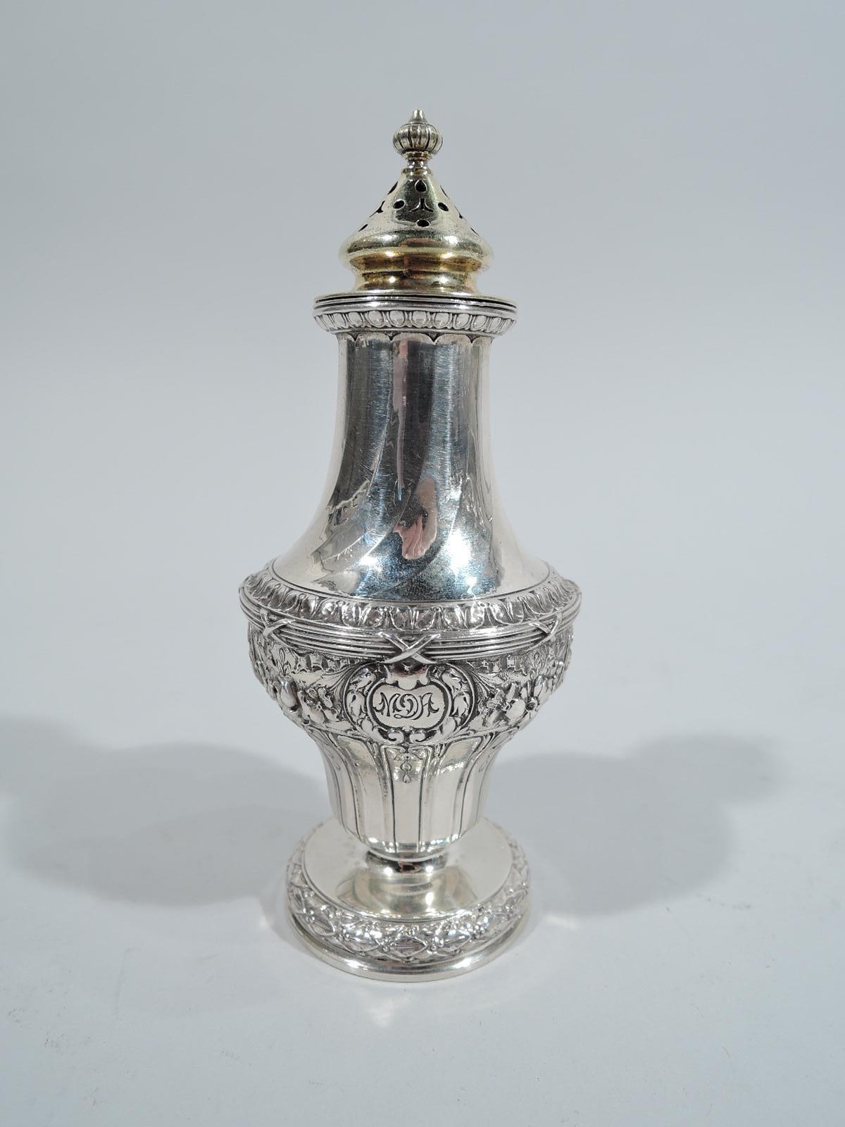 Beaux Arts Antique Gorham French Classical Sterling Silver Salt and Pepper