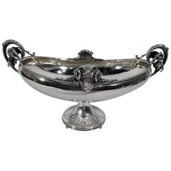 Antique Gorham Greek Revival Coin Silver Footed Bowl