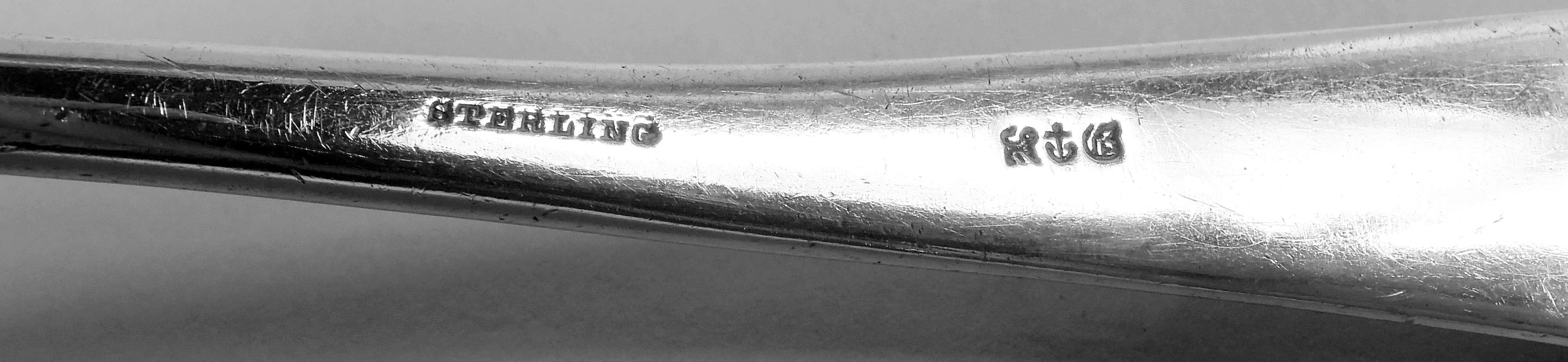Antiguo cucharón de ostras Gorham de plata de ley con mezcla de metales japoneses Metal en venta