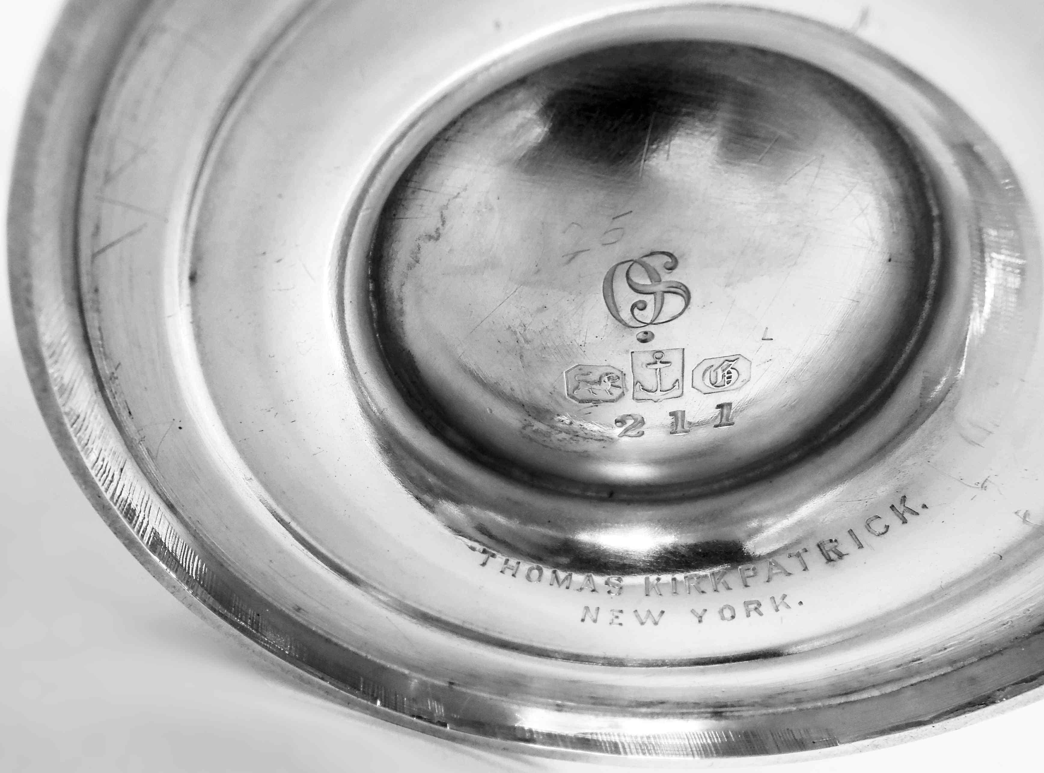 Antique Gorham Medallion Coin Silver 5-Piece Coffee & Tea Set For Sale 6