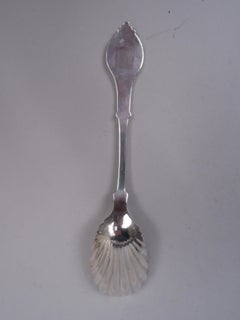 Antique Gorham Medallion Coin Silver Berry Spoon
