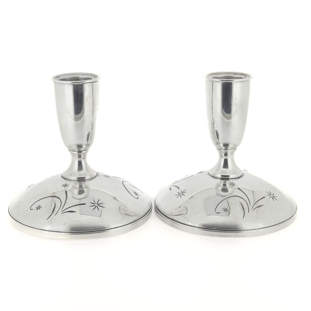 gorham sterling silver candle holders