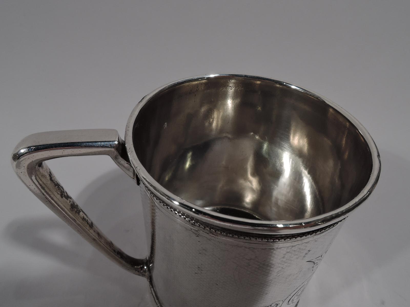 American Antique Gorham Modern Classical Coin Silver Baby Cup