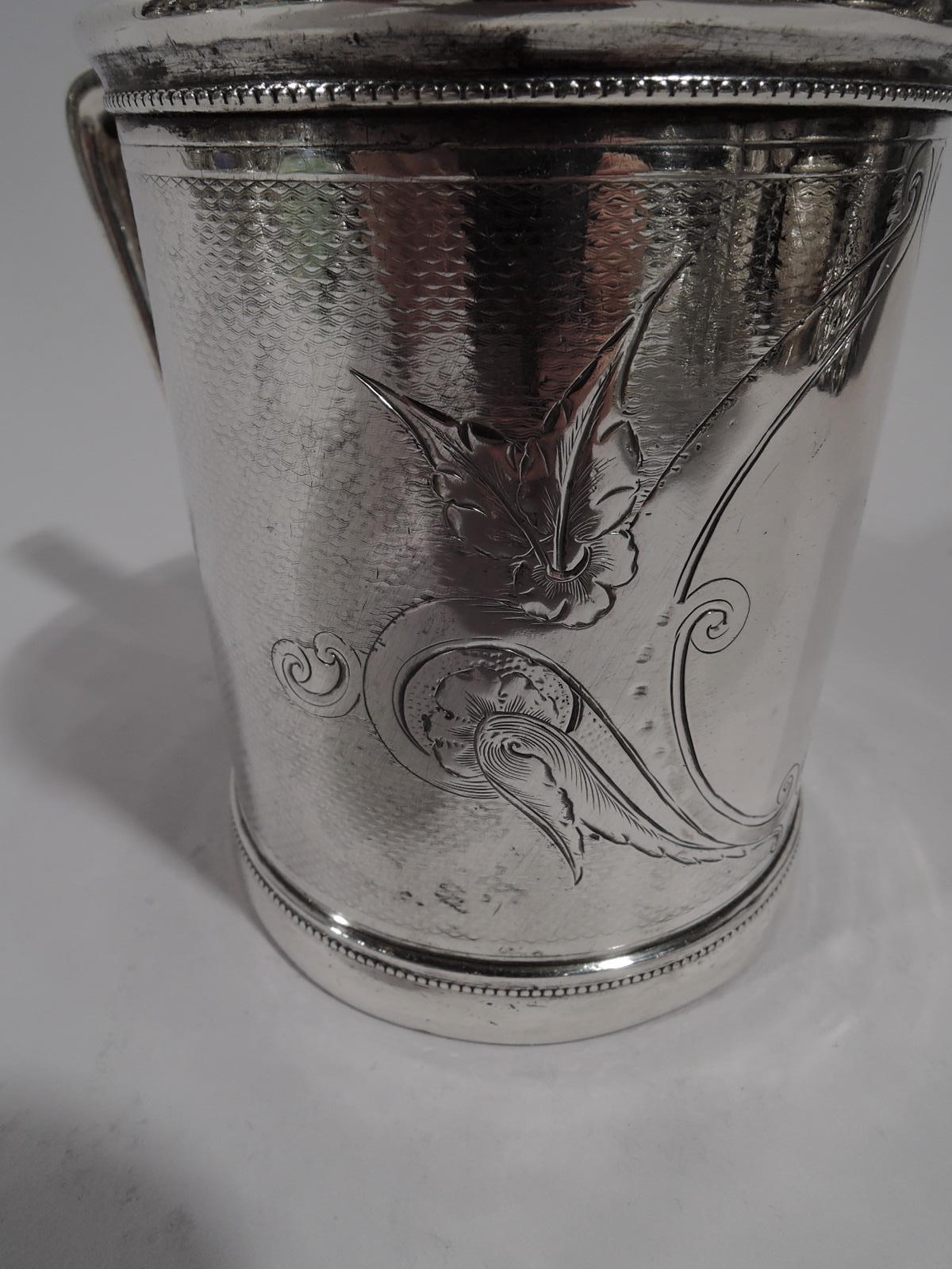 Antique Gorham Modern Classical Coin Silver Baby Cup In Excellent Condition In New York, NY