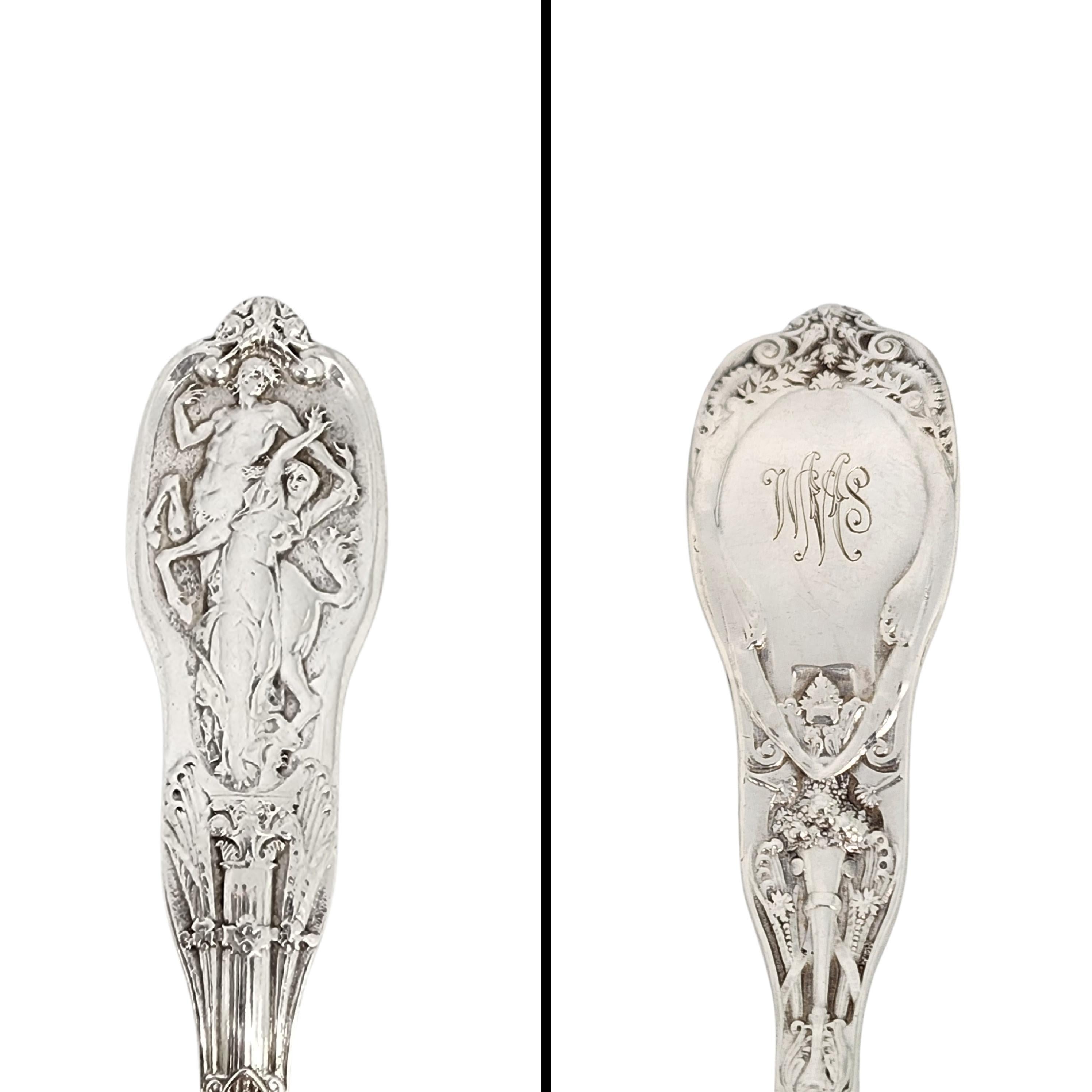 Antico mestolo per panna in argento sterling Gorham Mythologique w/Mono 6