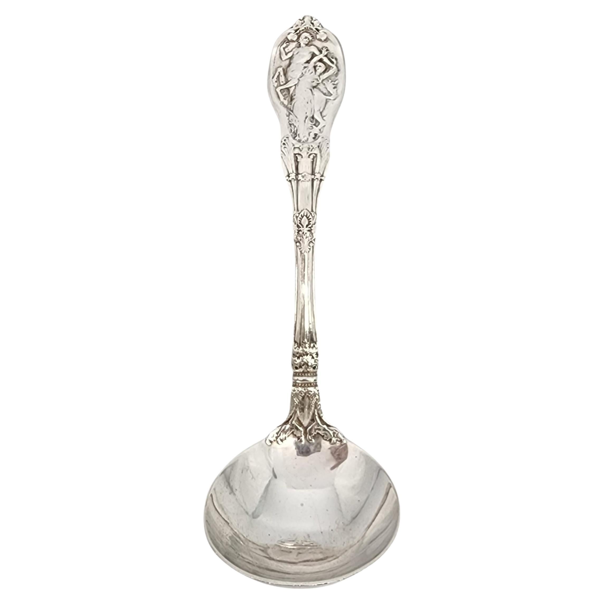 Antique Gorham Mythologique Sterling Silver Cream Ladle w/Mono 6" #17031