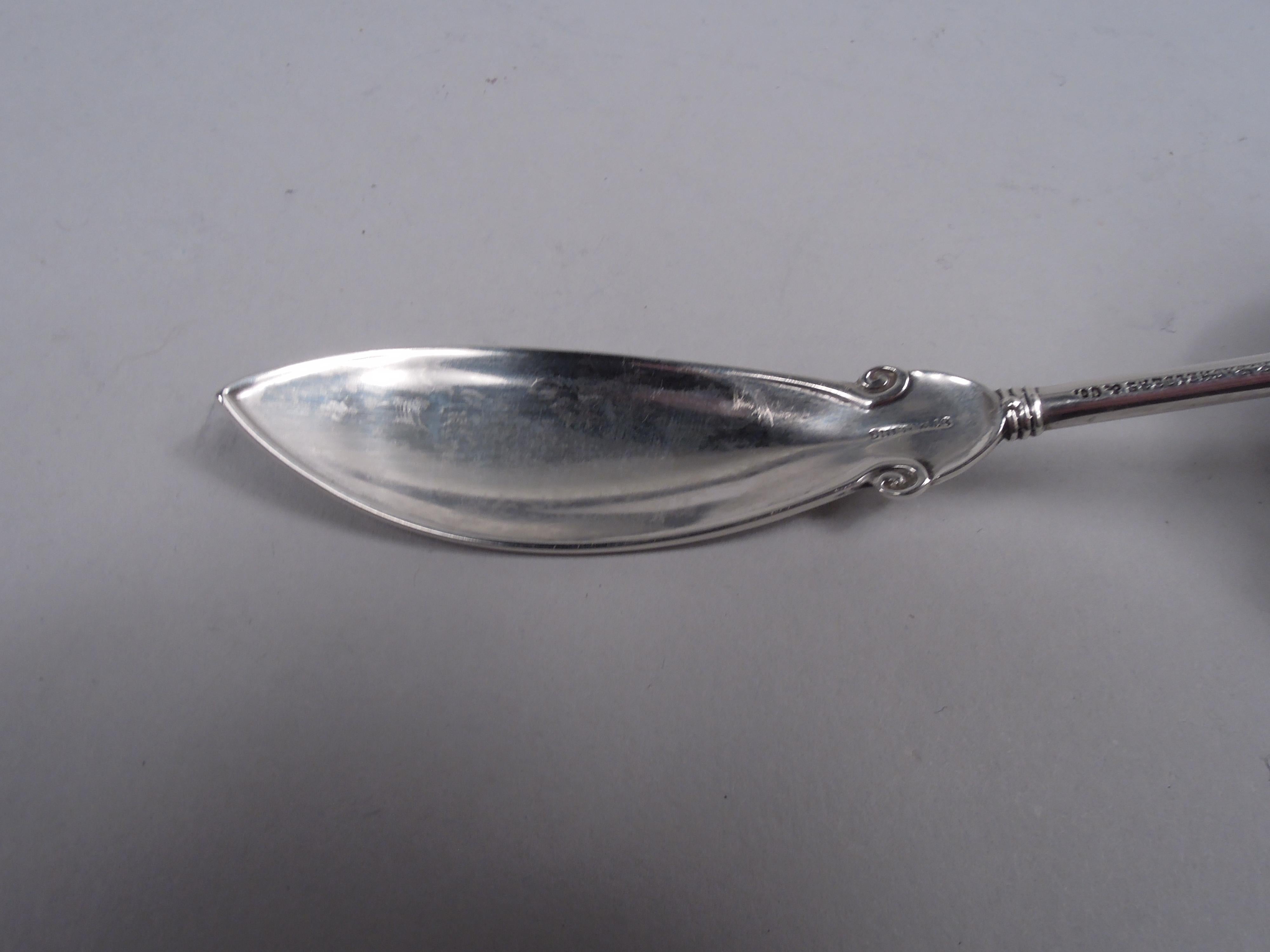 American Antique Gorham Persian Aesthetic Sterling Silver Pierced Ladle For Sale