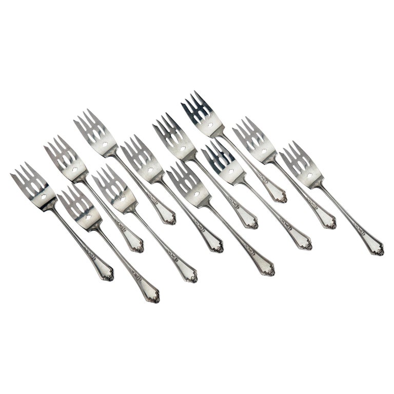 Antique Gorham Salad Fork Set/12 For Sale at 1stDibs