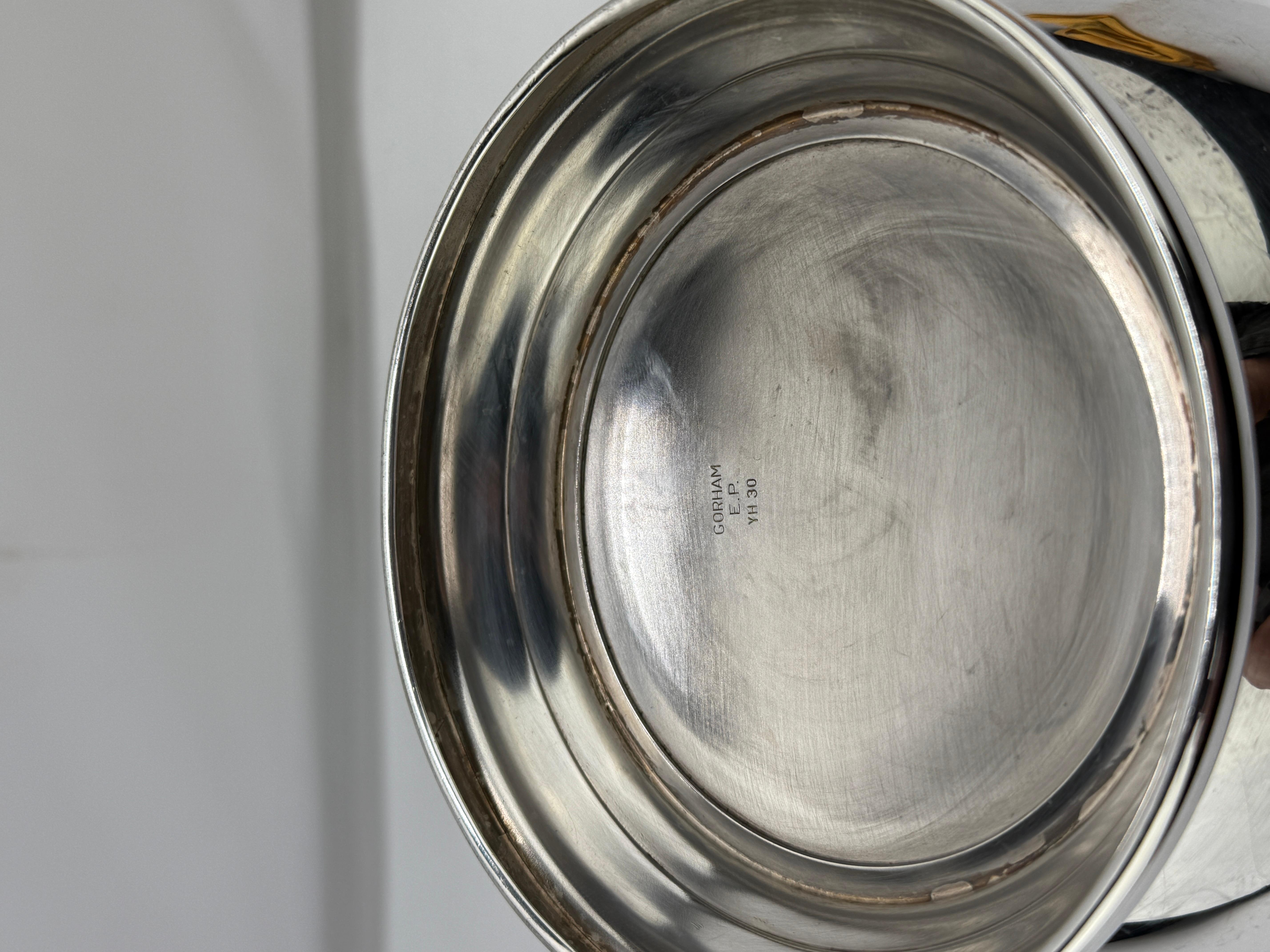 Antique Gorham Silverplate Regency Style Champange Cooler or Ice Bucket For Sale 3