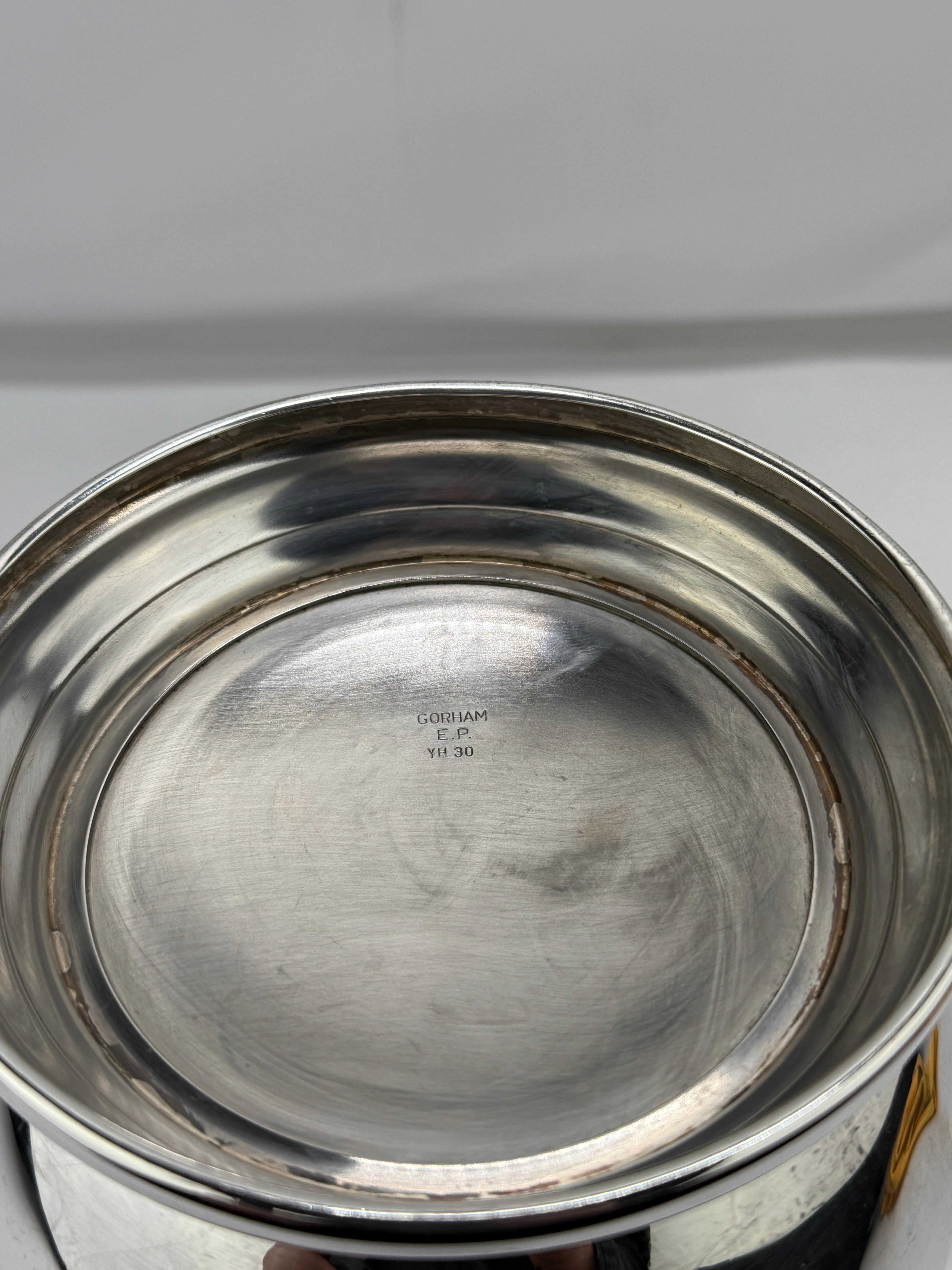 Antique Gorham Silverplate Regency Style Champange Cooler or Ice Bucket In Good Condition For Sale In Atlanta, GA