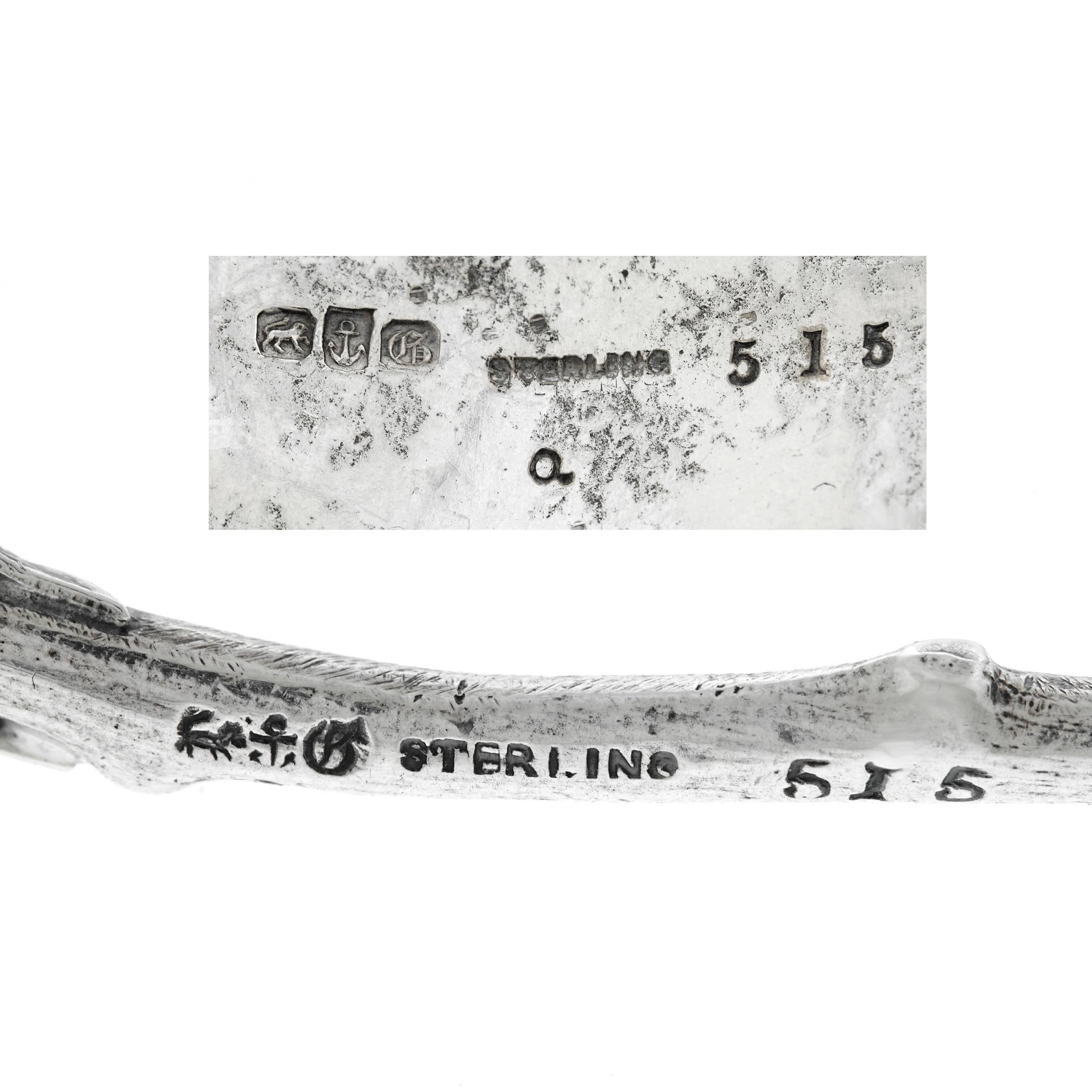 Antike antike Olivenschale aus Gorham Sterling mit Zange im Zustand „Hervorragend“ im Angebot in Litchfield, CT
