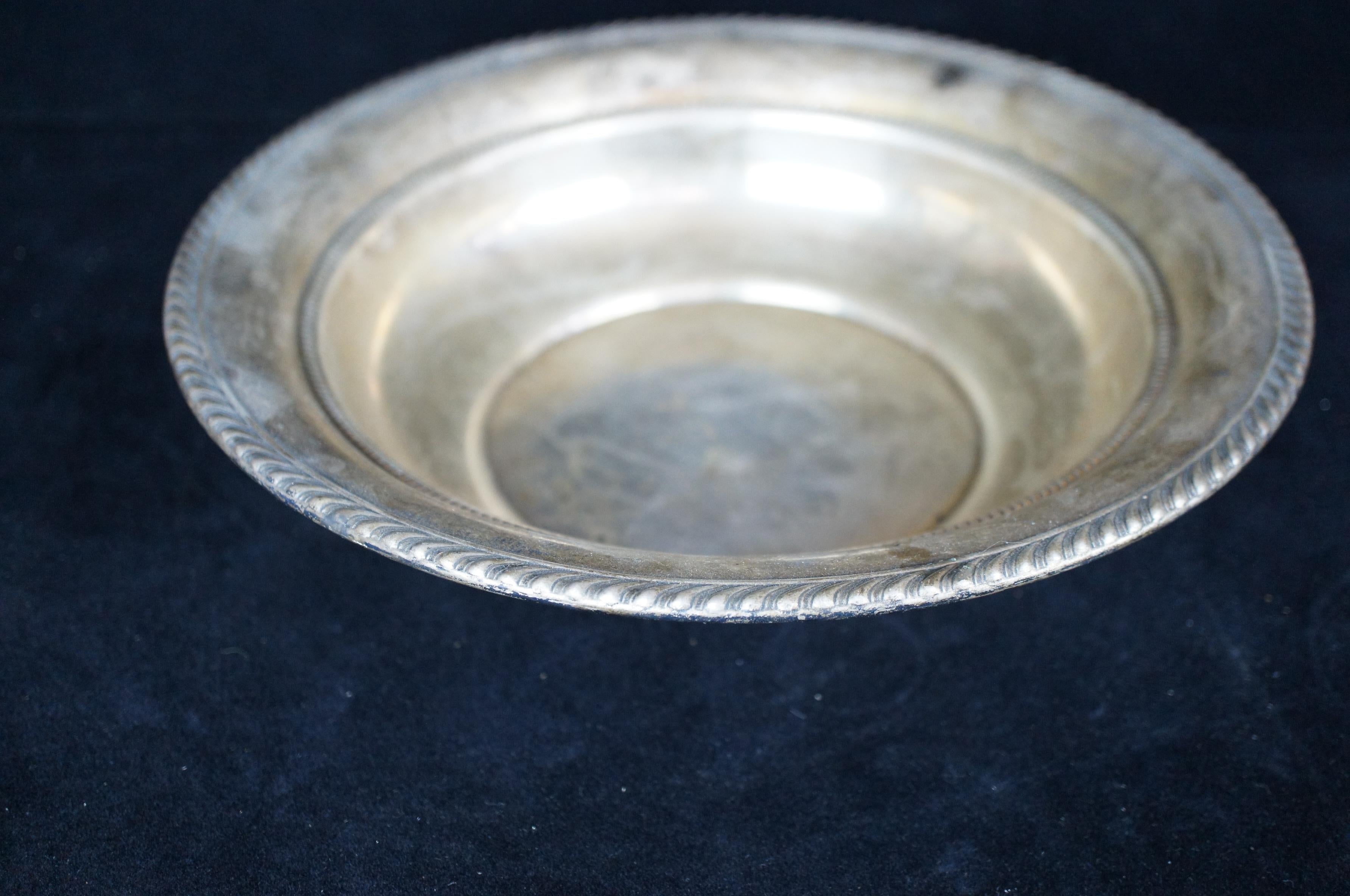 Antique Gorham Sterling Silver 341 Bowl Large 10 oz .925 306g For Sale 1