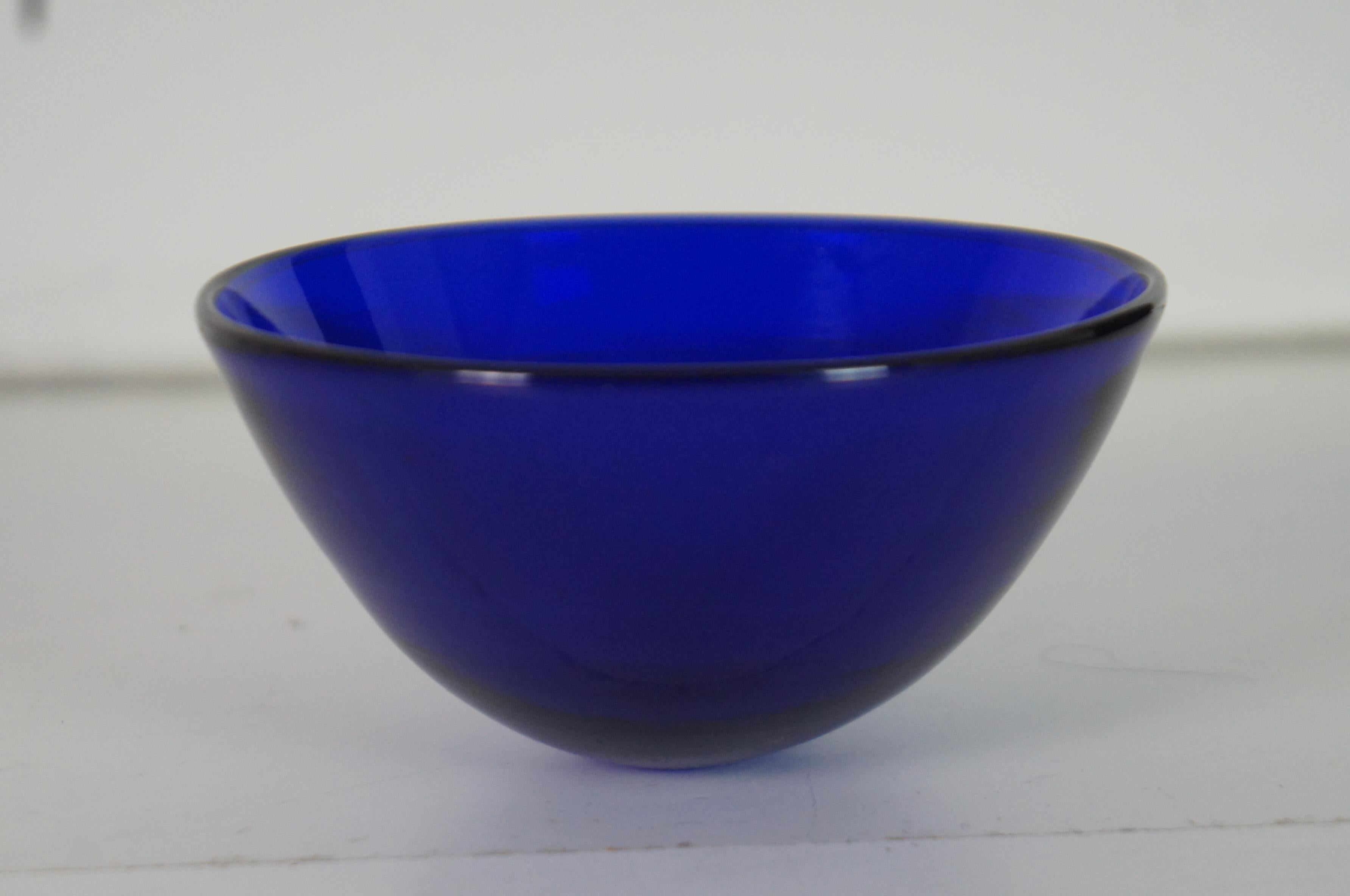 Antique Gorham Sterling Silver 925 Basket Bowl Compote Cobalt Blue Glass 5