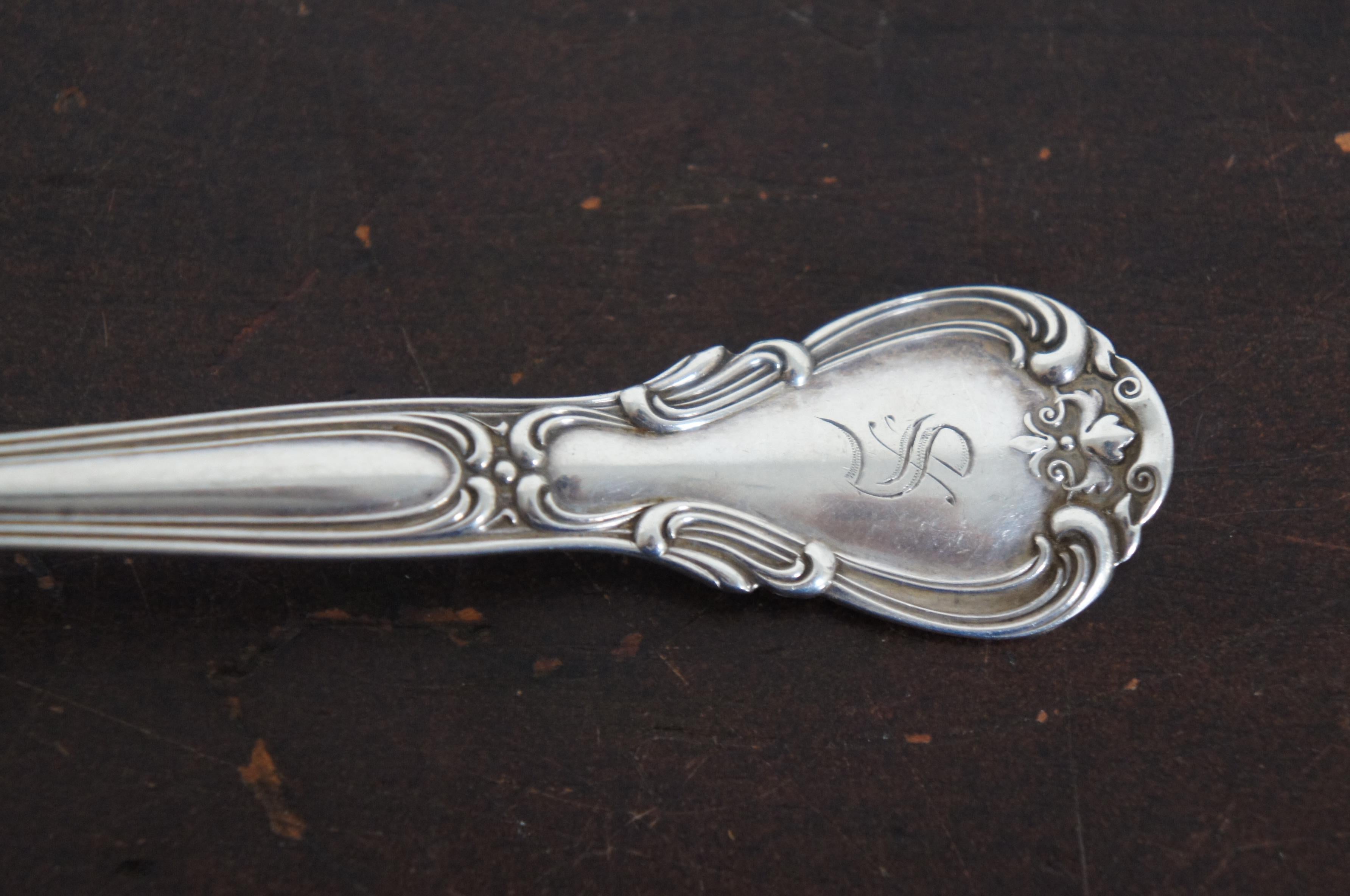 Antique Gorham Sterling Silver 925 Chantilly Berry Citrus Serving Spoon 82g 5