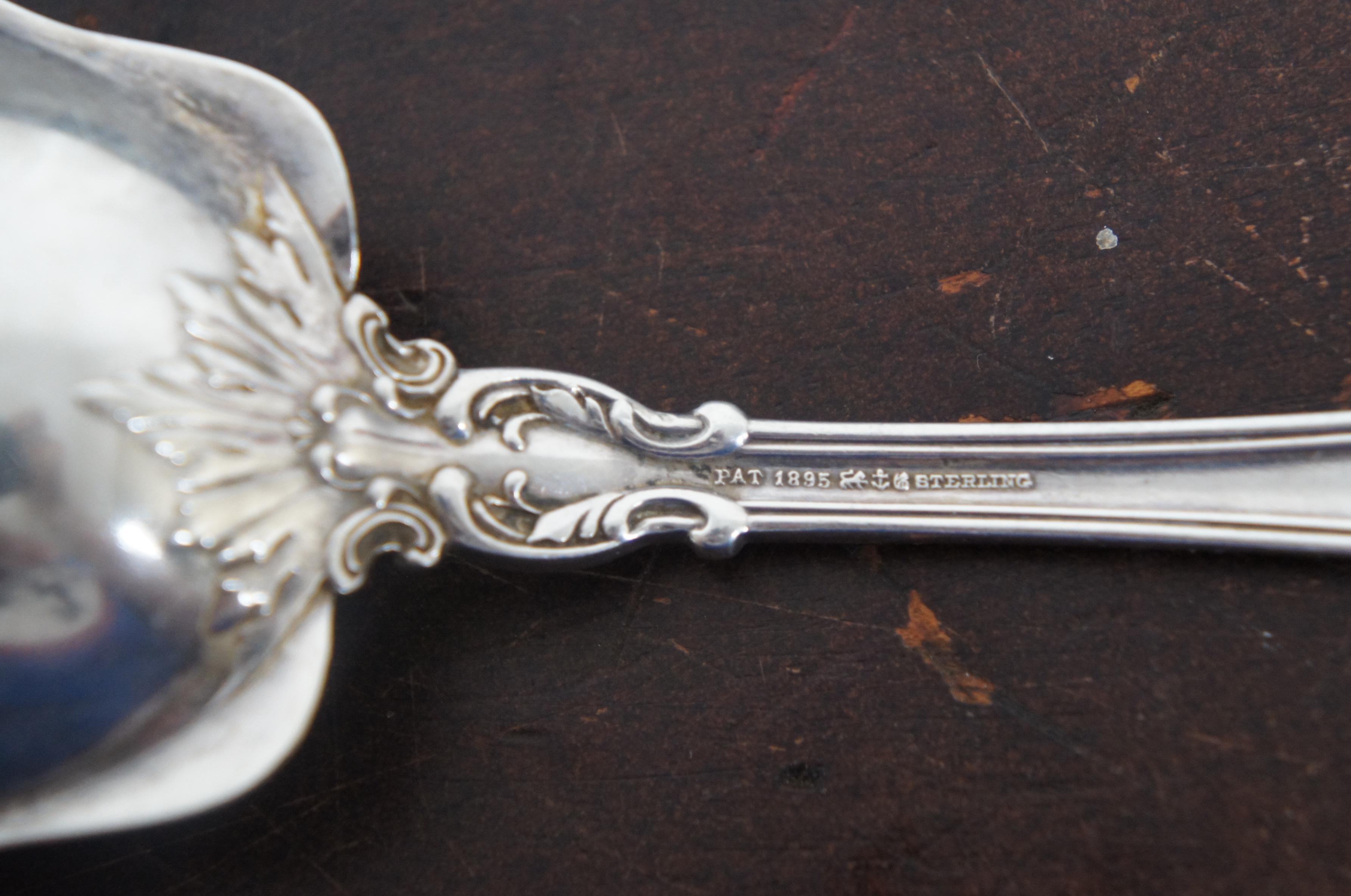 Antique Gorham Sterling Silver 925 Chantilly Berry Citrus Serving Spoon 82g 1