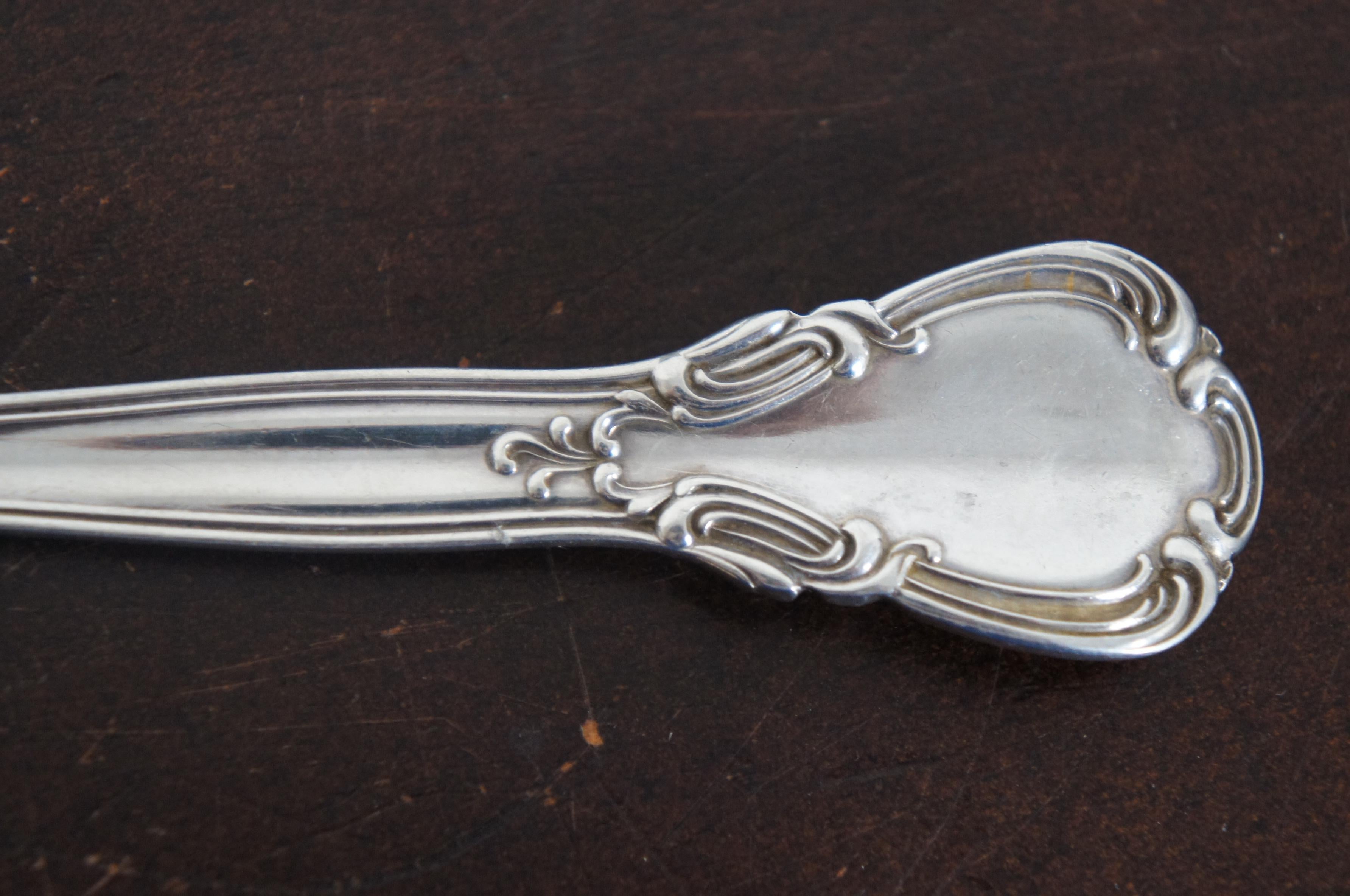 Antique Gorham Sterling Silver 925 Chantilly Berry Citrus Serving Spoon 82g 2
