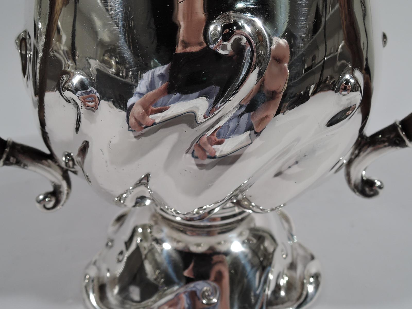 19th Century Antique Gorham Sterling Silver Alpha Antler Loving Cup Trophy