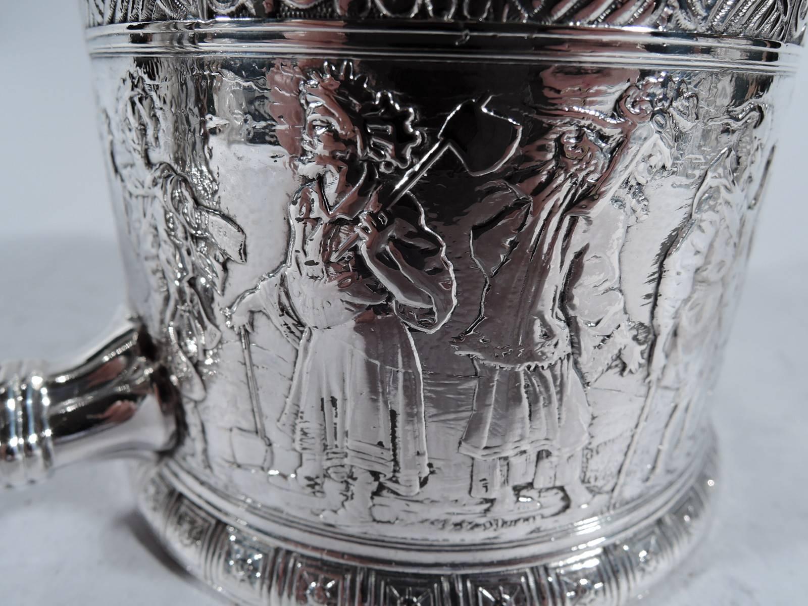 silver baby cup antique