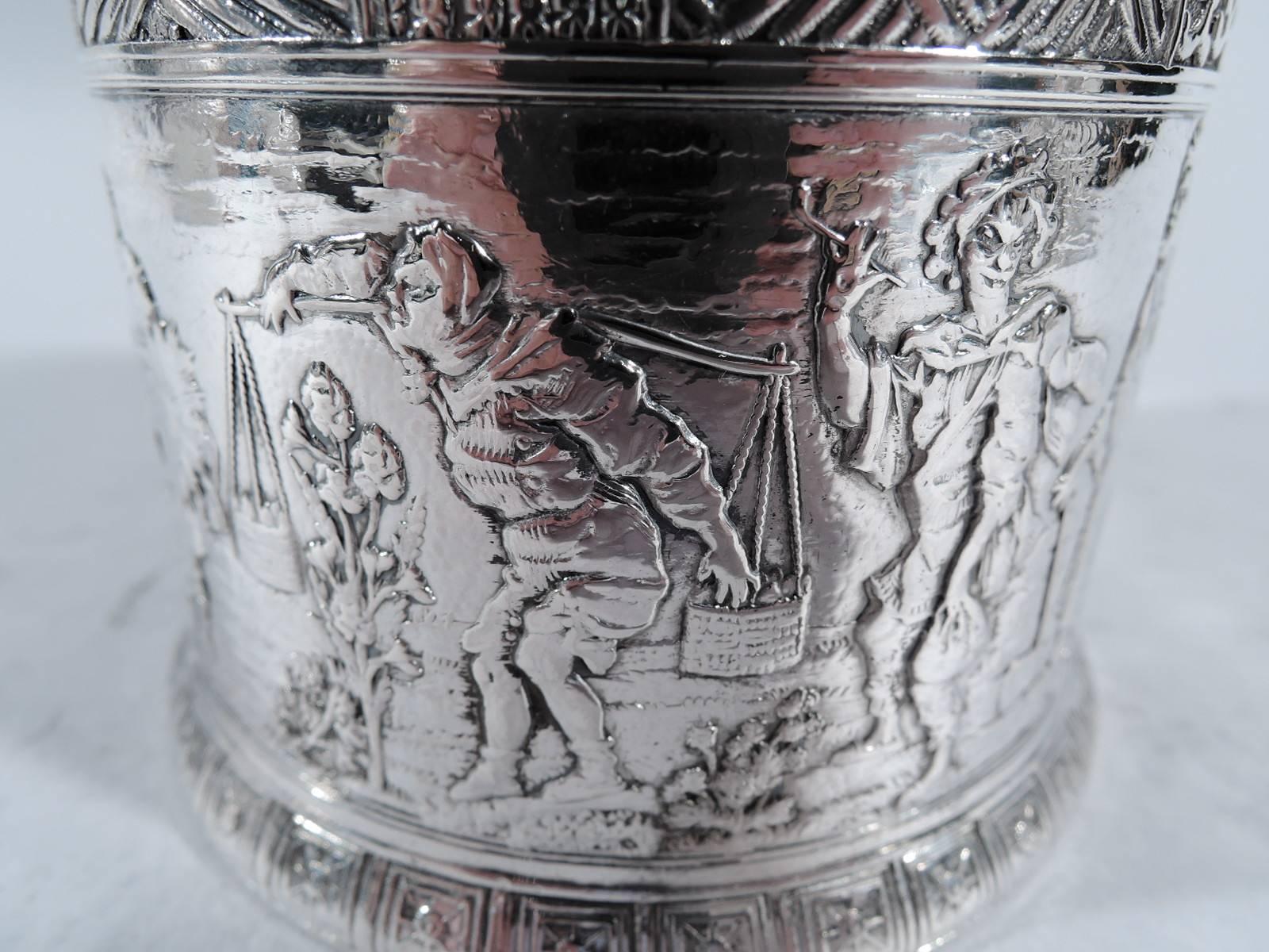 American Antique Gorham Sterling Silver Baby Cup with Exotic Frieze