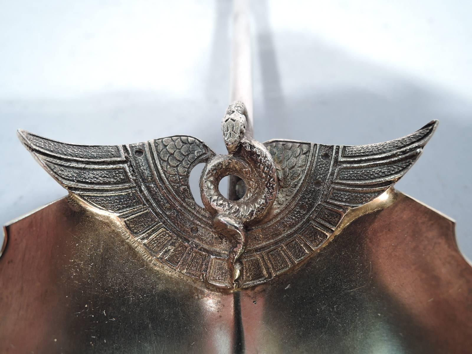 American Antique Gorham Sterling Silver Berry Spoon in Rare Isis Pattern