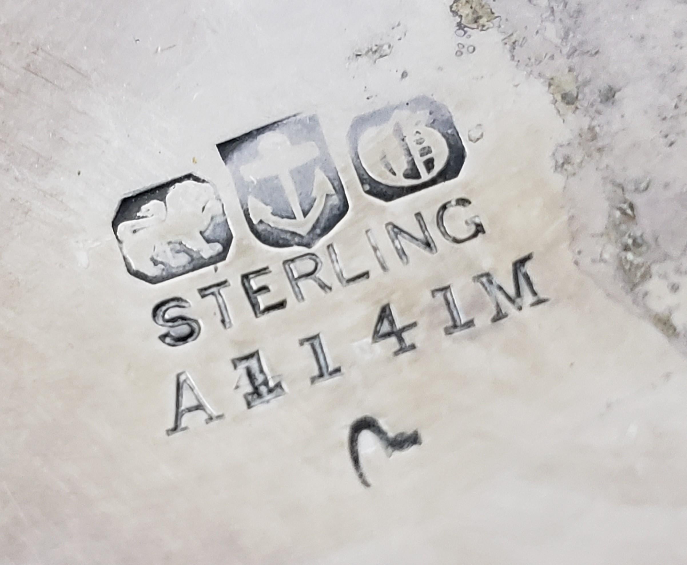 Antike Gorham-Schale aus Sterlingsilber mit verschnörkelter, ziselierter, geblümter Dekoration im Angebot 7