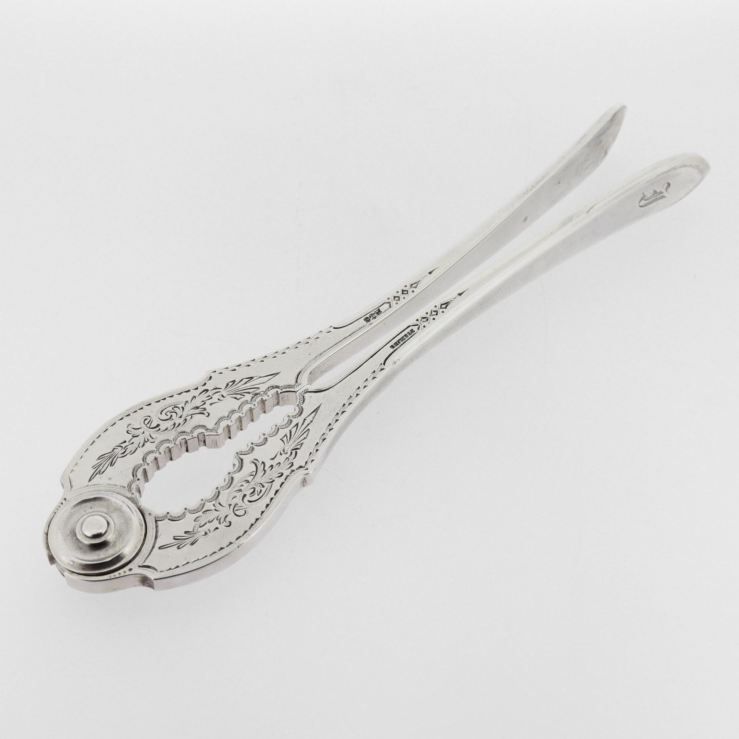 Argento 925 Antico The Gorham in argento Sterling Brite Cut Lobster Claw Cracker in vendita