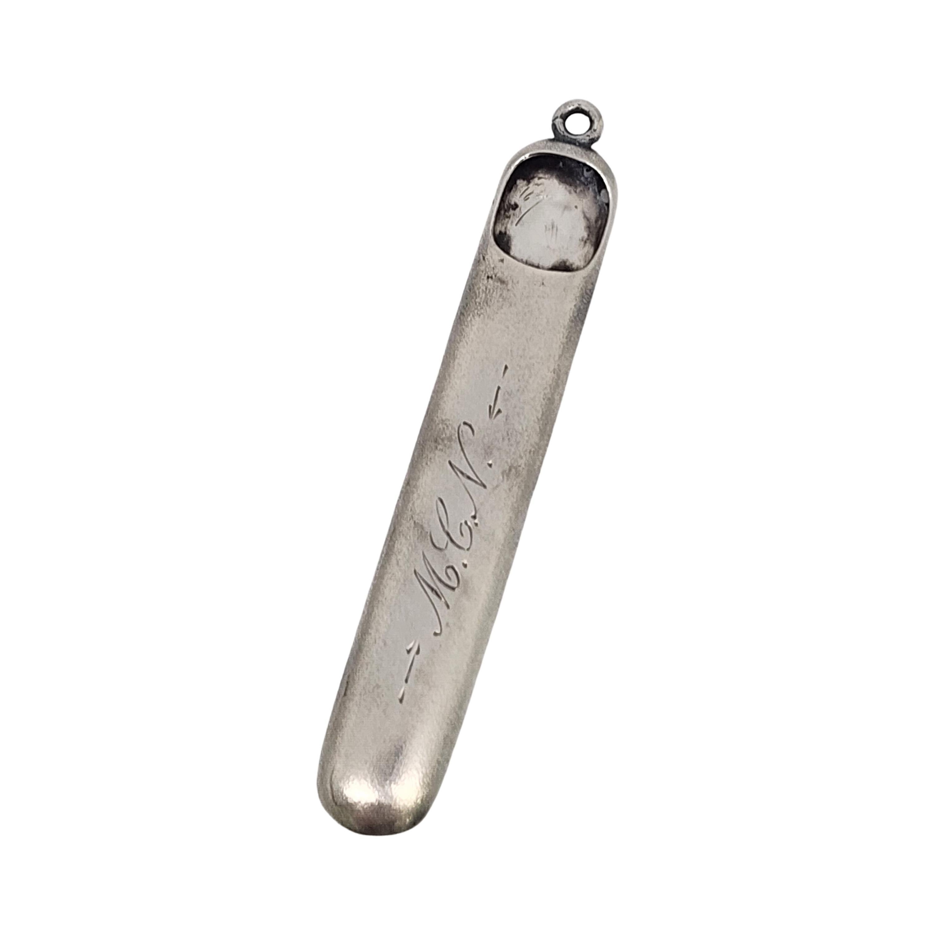 Women's Antique Gorham Sterling Silver Chatelaine Sewing Needle Case w/Monogram #17025 For Sale