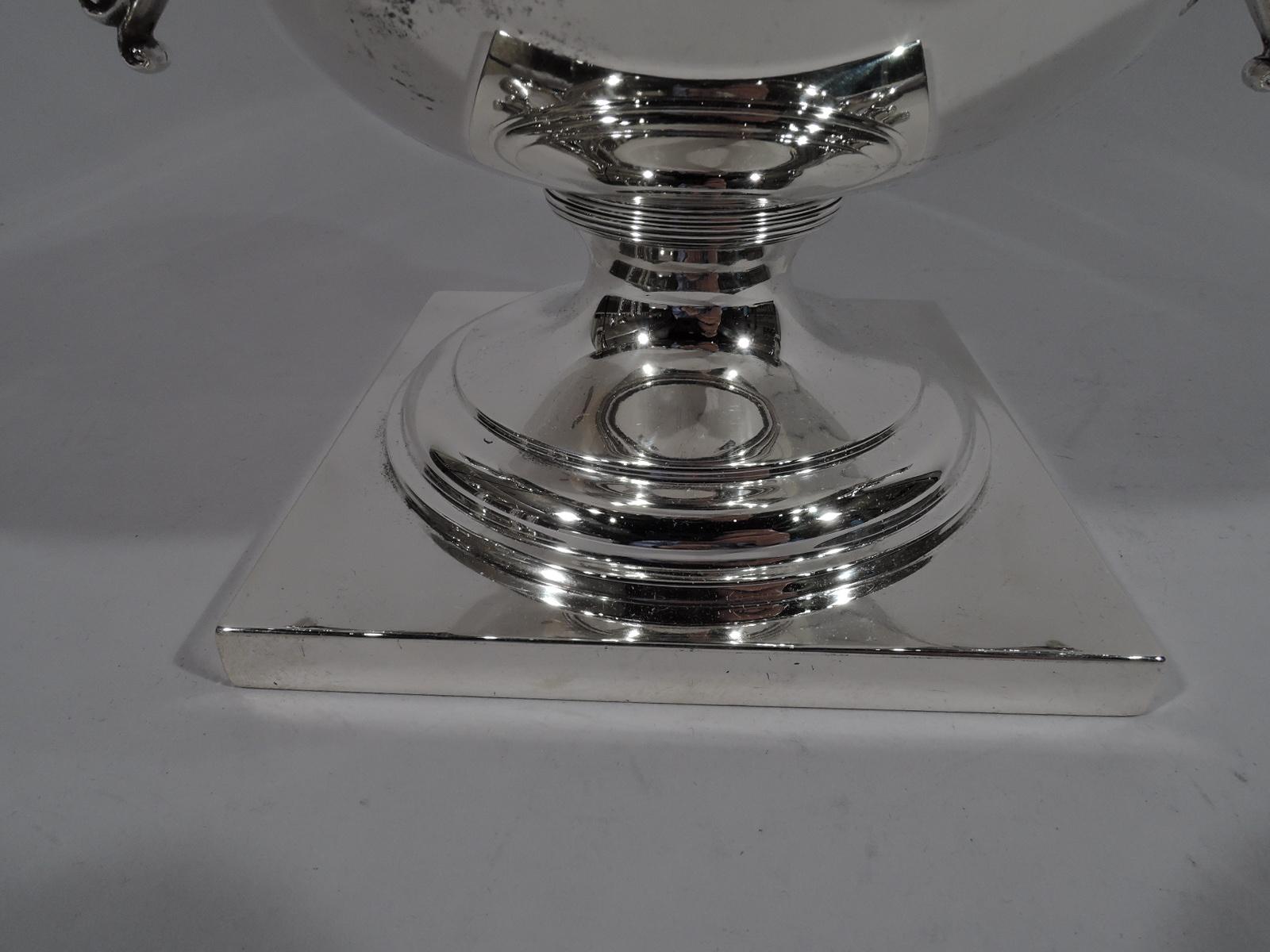 Antique Gorham Sterling Silver Classical Urn Trophy Cup In Excellent Condition In New York, NY