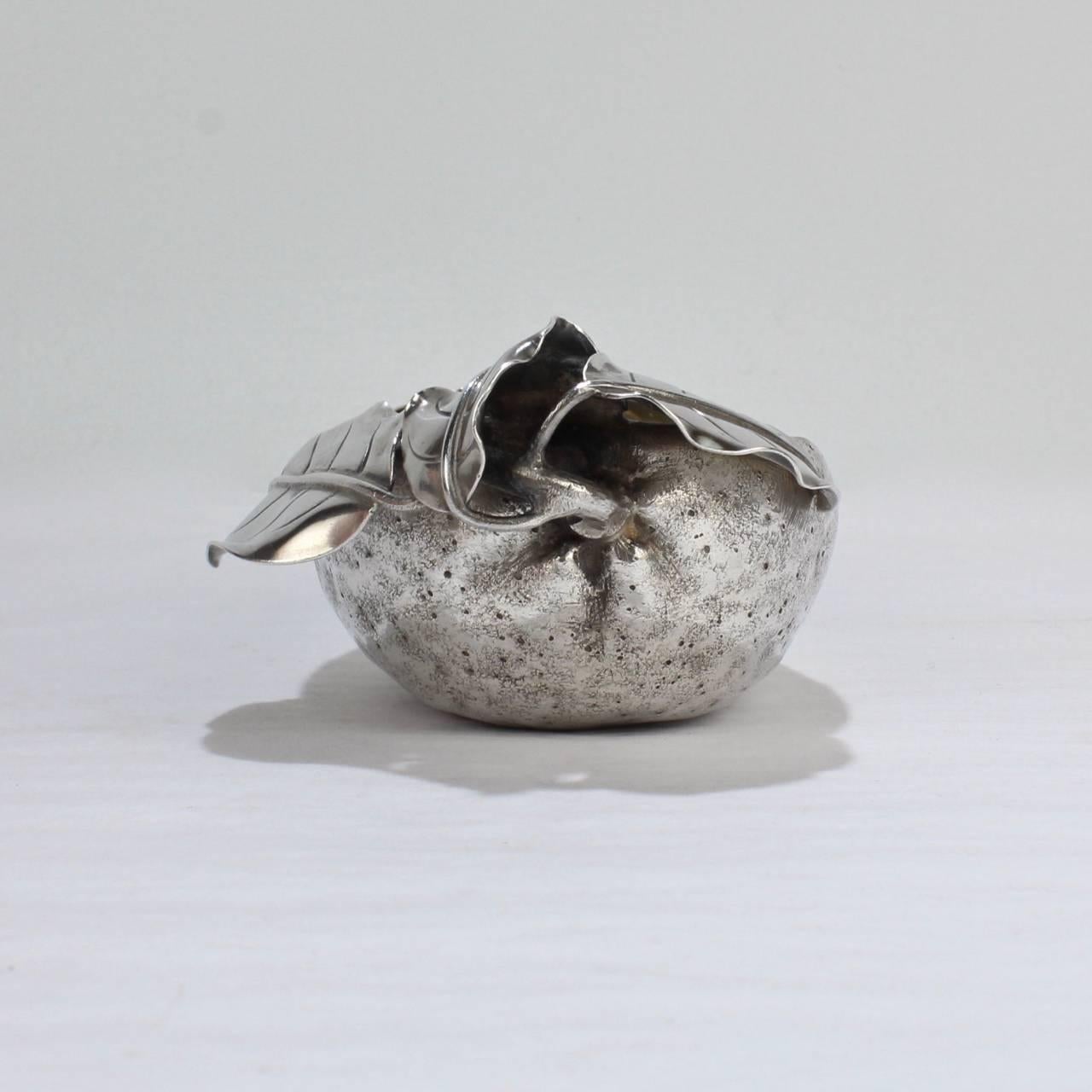 Antique Gorham Sterling Silver Figural Olive Bowl or Dish In Good Condition In Philadelphia, PA