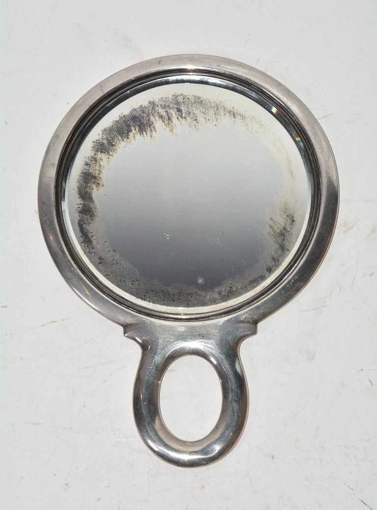 Antique Gorham Sterling Silver Hand Mirror For Sale at 1stDibs